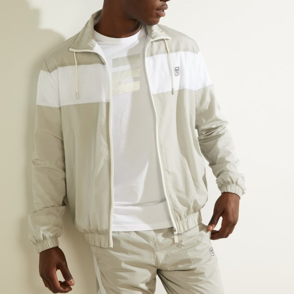 GUESS Men's Nowell Zip-Up Jacket sz L - Picture 1 of 8